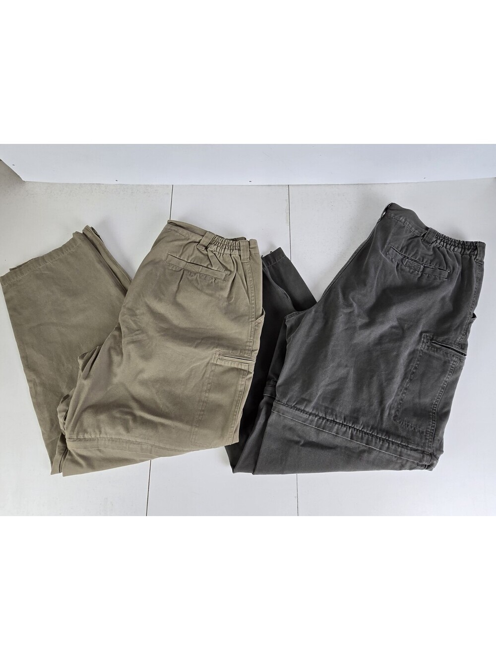 (2) Gander Mountain Guide Series Pants Mens 38X32 Convertible Outdoors Cotton